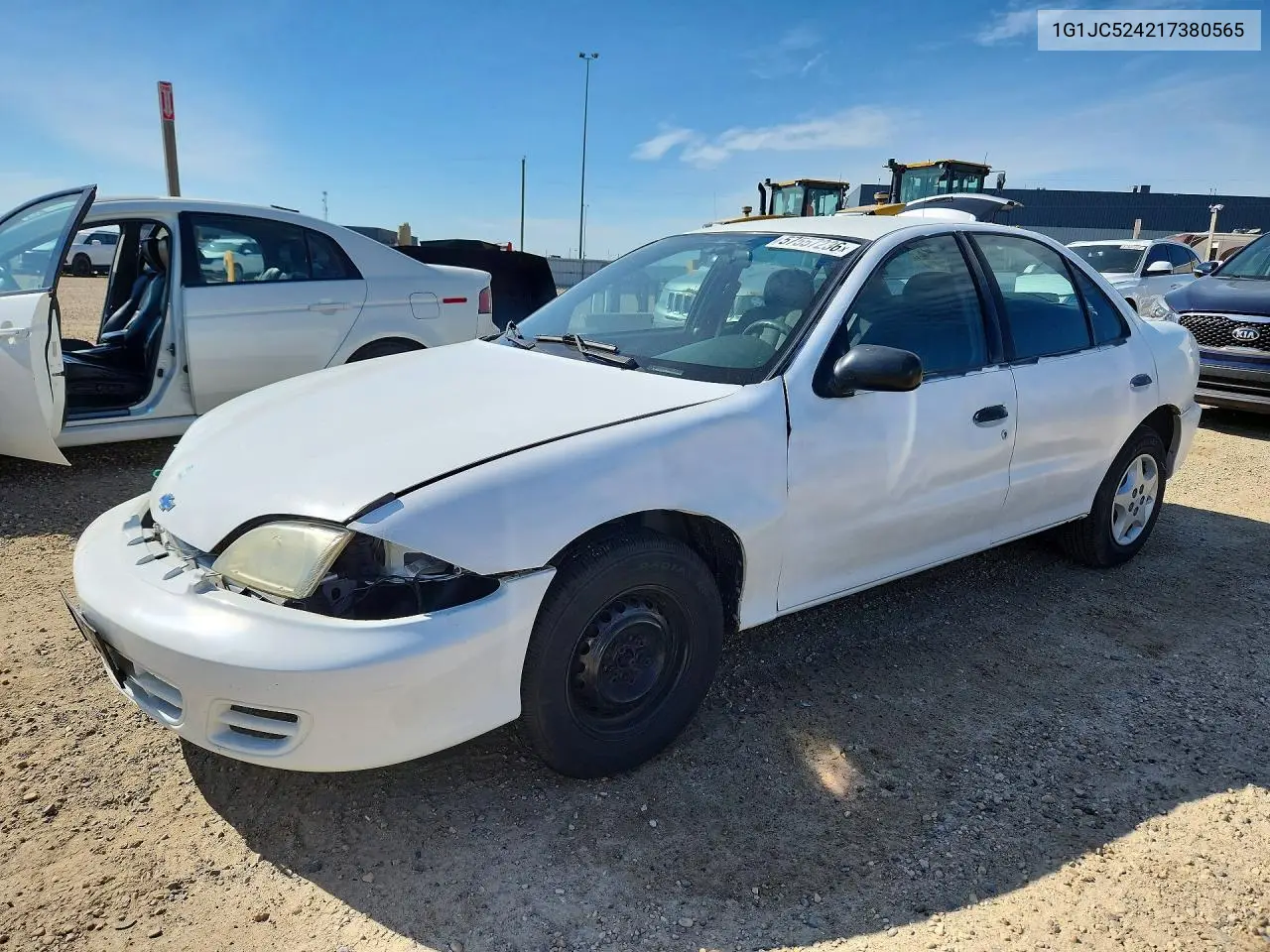 2001 Chevrolet Cavalier Base VIN: 1G1JC524217380565 Lot: 57557236