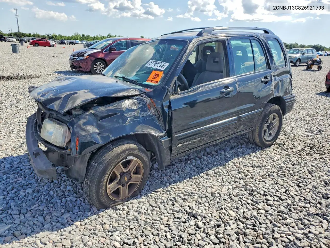 2002 Chevrolet Tracker VIN: 2CNBJ13C826921793 Lot: 53765526