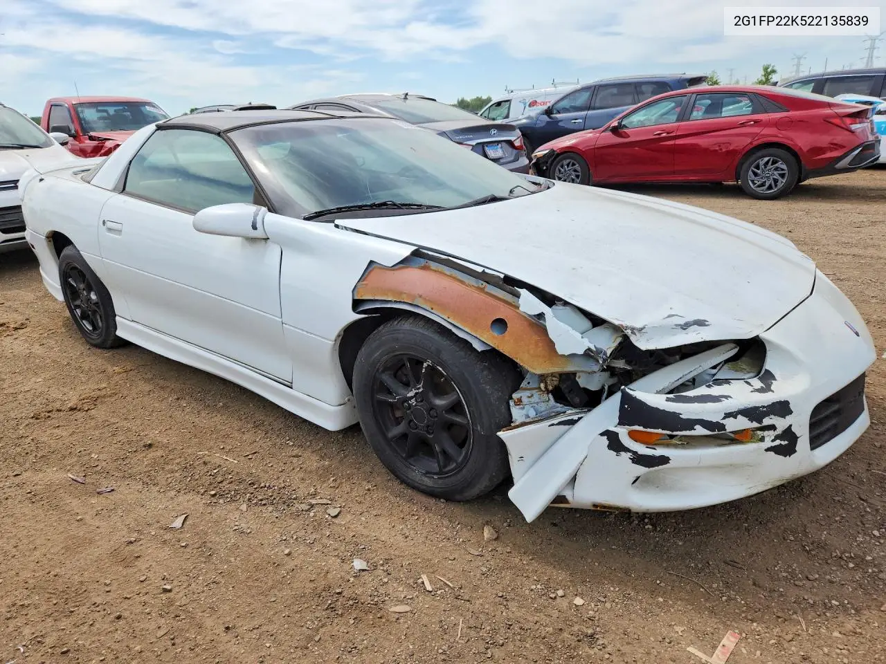 2002 Chevrolet Camaro VIN: 2G1FP22K522135839 Lot: 55965426