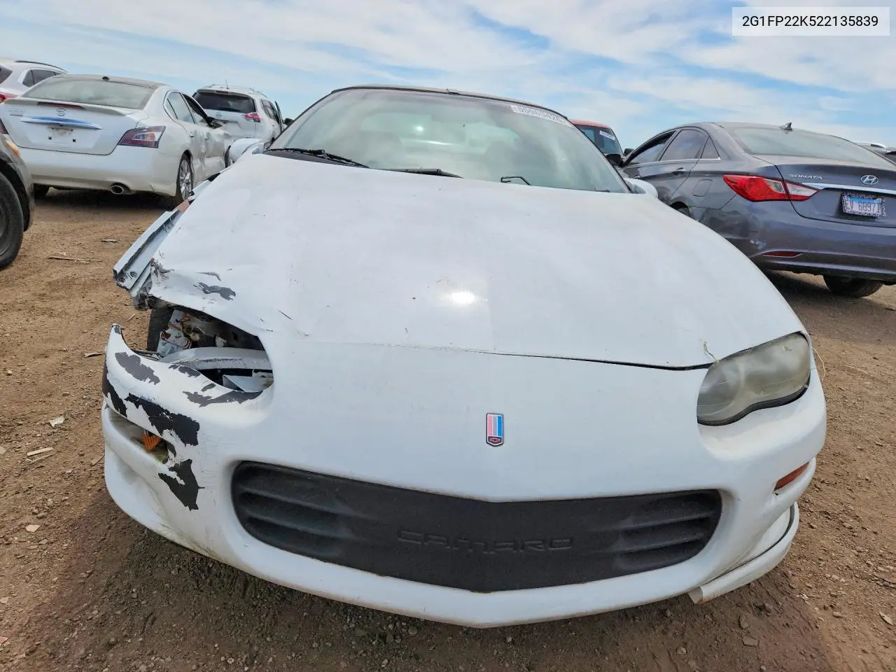 2002 Chevrolet Camaro VIN: 2G1FP22K522135839 Lot: 55965426