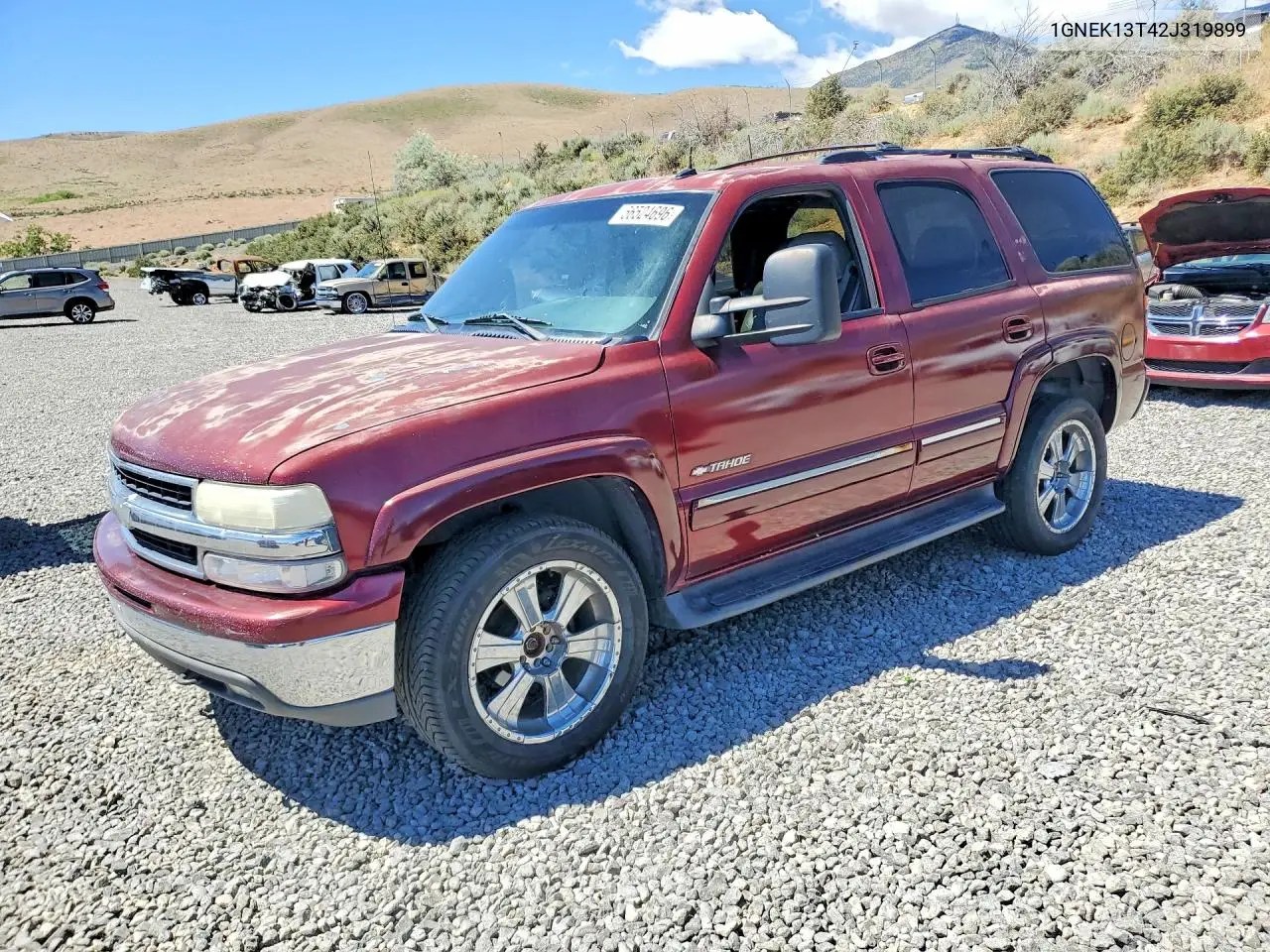 2002 Chevrolet Tahoe K1500 VIN: 1GNEK13T42J319899 Lot: 56524696