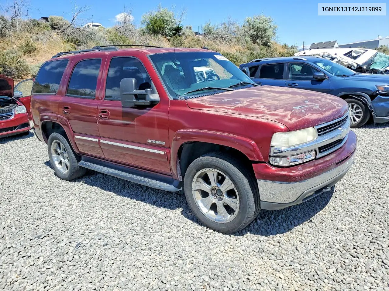 2002 Chevrolet Tahoe K1500 VIN: 1GNEK13T42J319899 Lot: 56524696