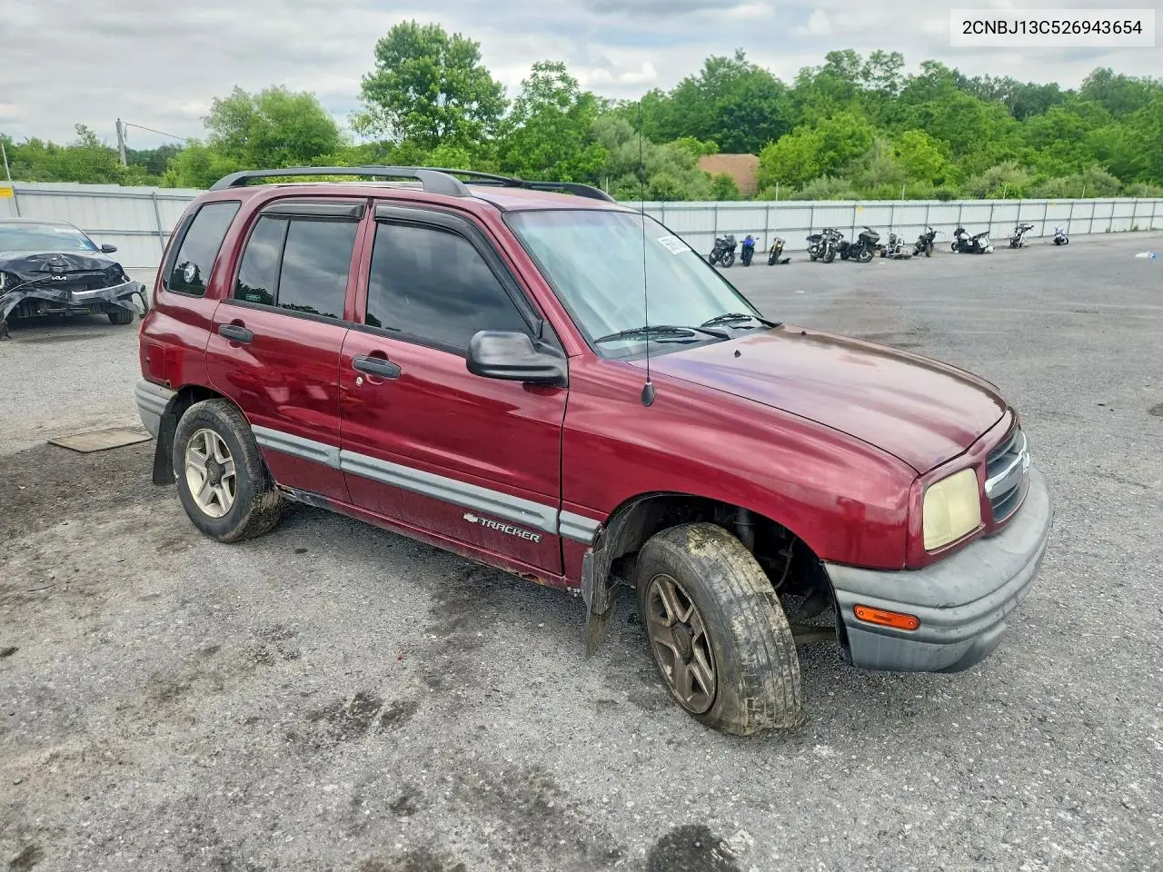 2002 Chevrolet Tracker VIN: 2CNBJ13C526943654 Lot: 56691606