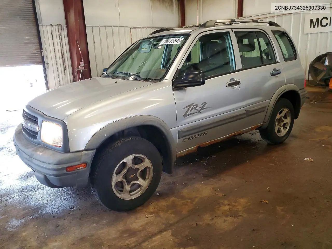 2002 Chevrolet Tracker Zr2 VIN: 2CNBJ734326907330 Lot: 56775846