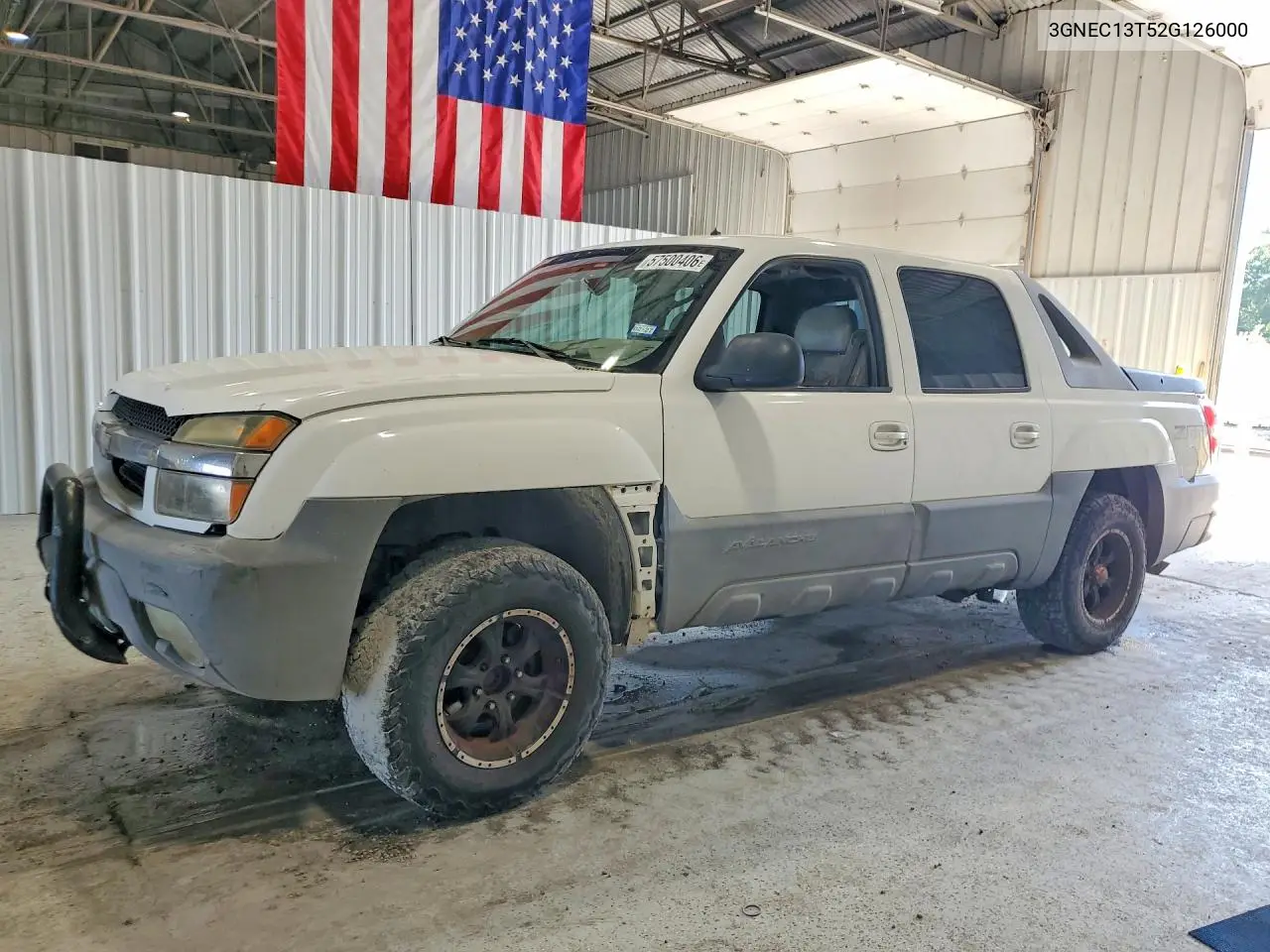 2002 Chevrolet Avalanche C1500 VIN: 3GNEC13T52G126000 Lot: 57500406