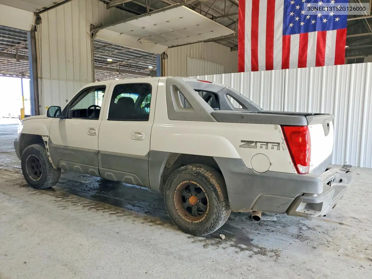 2002 Chevrolet Avalanche C1500 VIN: 3GNEC13T52G126000 Lot: 57500406