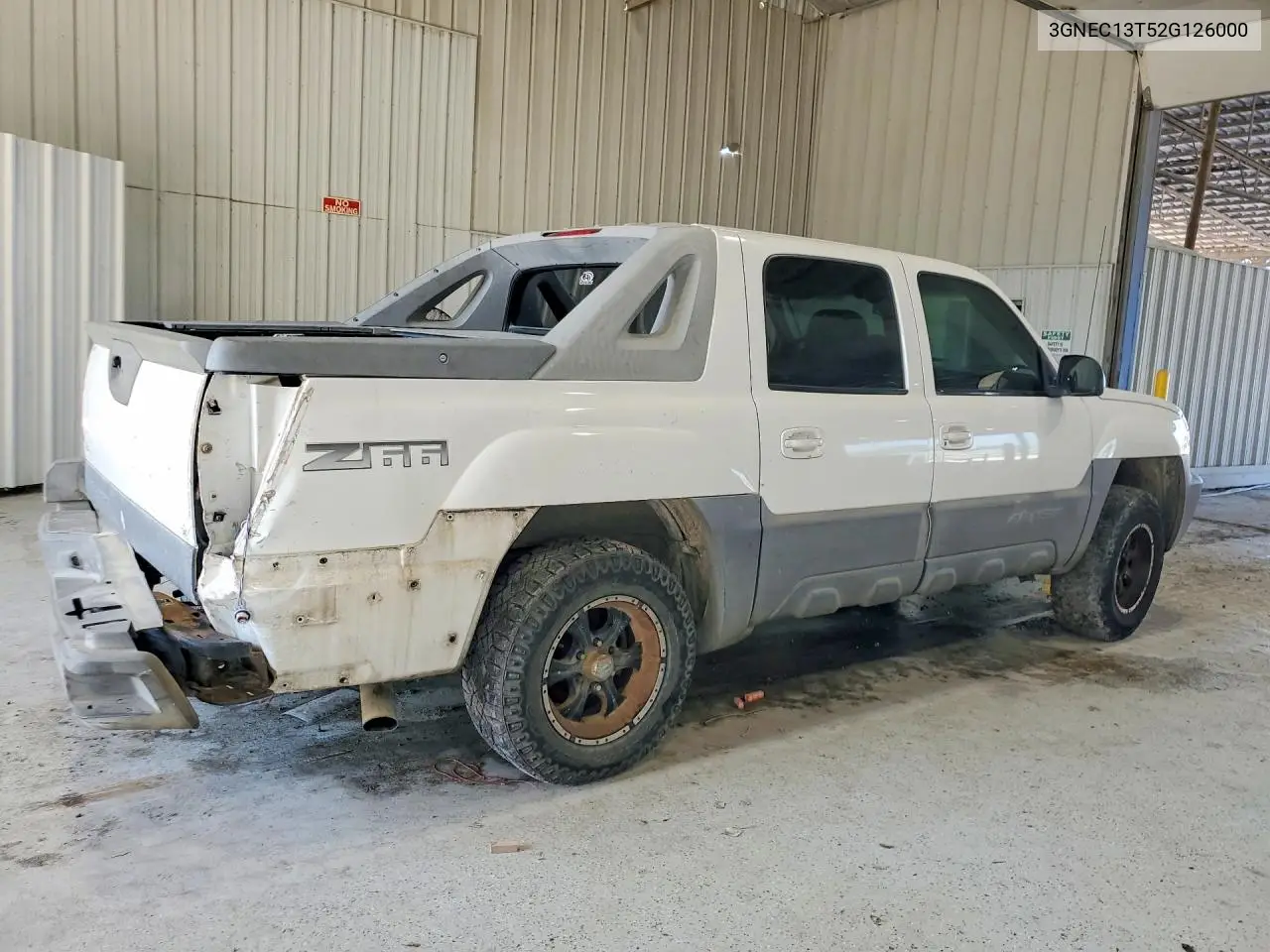 2002 Chevrolet Avalanche C1500 VIN: 3GNEC13T52G126000 Lot: 57500406
