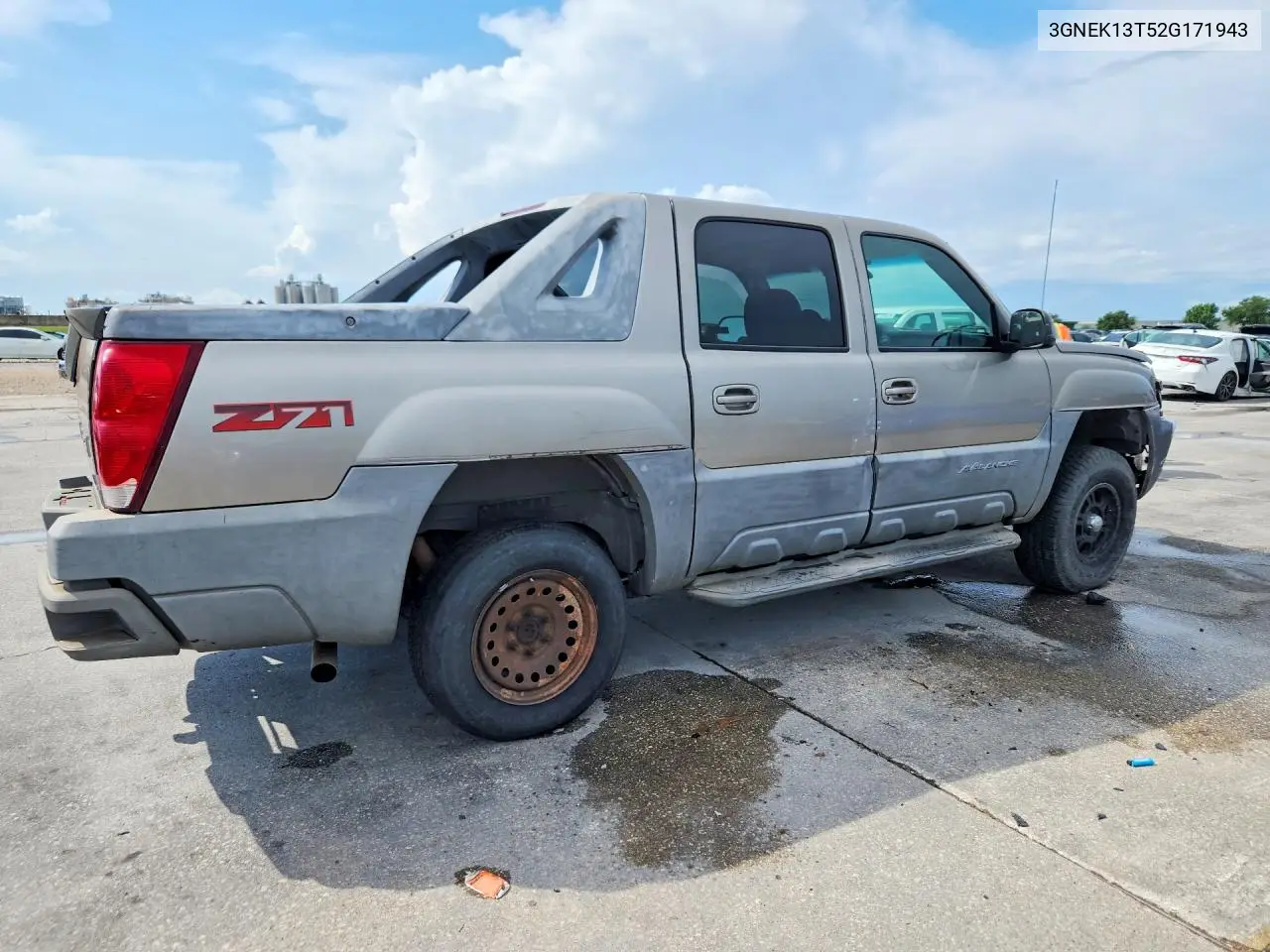 2002 Chevrolet Avalanche K1500 VIN: 3GNEK13T52G171943 Lot: 59671346