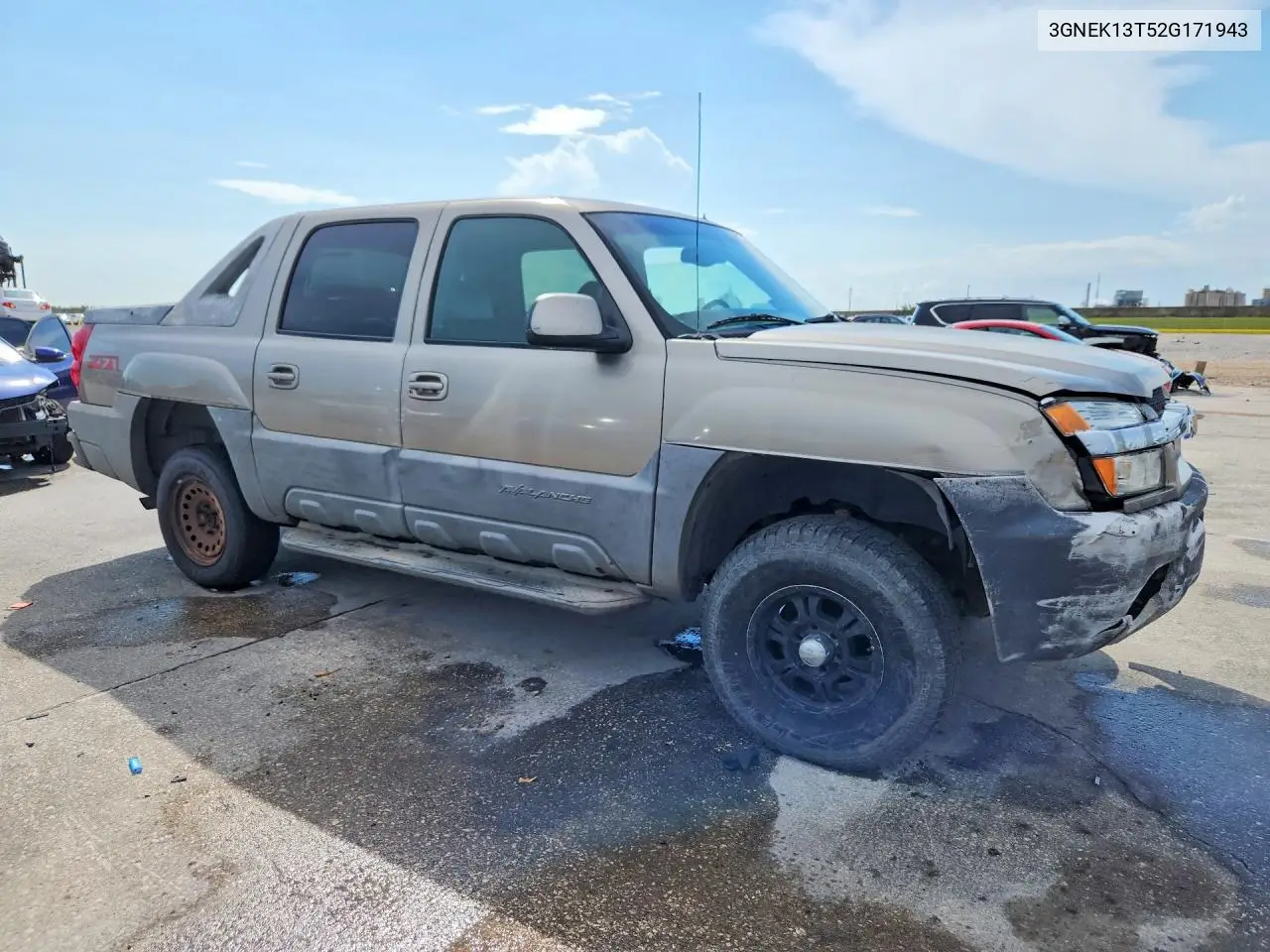 2002 Chevrolet Avalanche K1500 VIN: 3GNEK13T52G171943 Lot: 59671346
