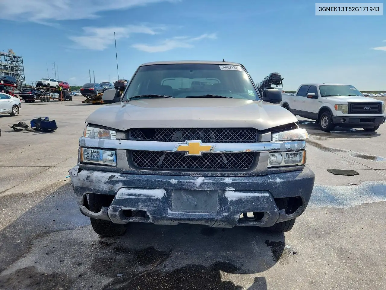 2002 Chevrolet Avalanche K1500 VIN: 3GNEK13T52G171943 Lot: 59671346
