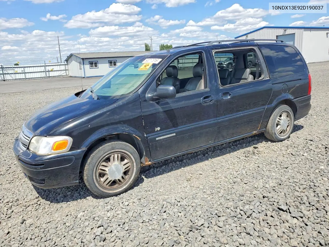 2002 Chevrolet Venture Luxury VIN: 1GNDX13E92D190037 Lot: 60017316