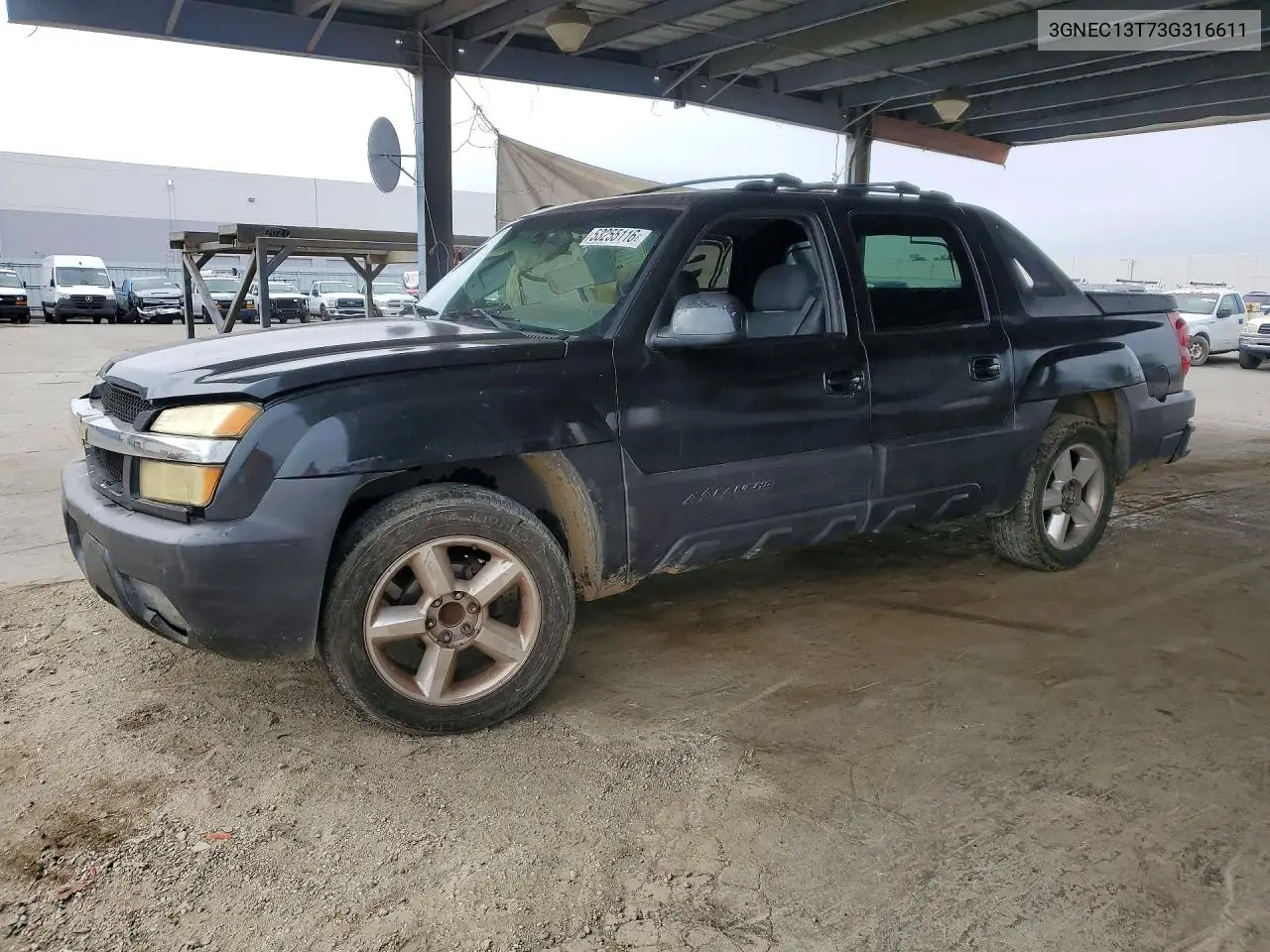 2003 Chevrolet Avalanche C1500 VIN: 3GNEC13T73G316611 Lot: 53255116