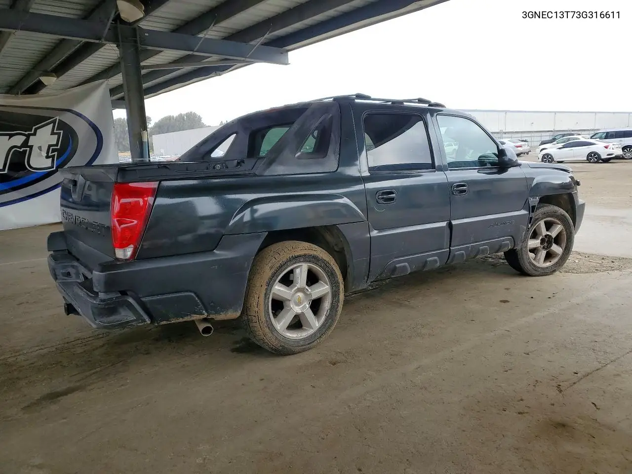 2003 Chevrolet Avalanche C1500 VIN: 3GNEC13T73G316611 Lot: 53255116