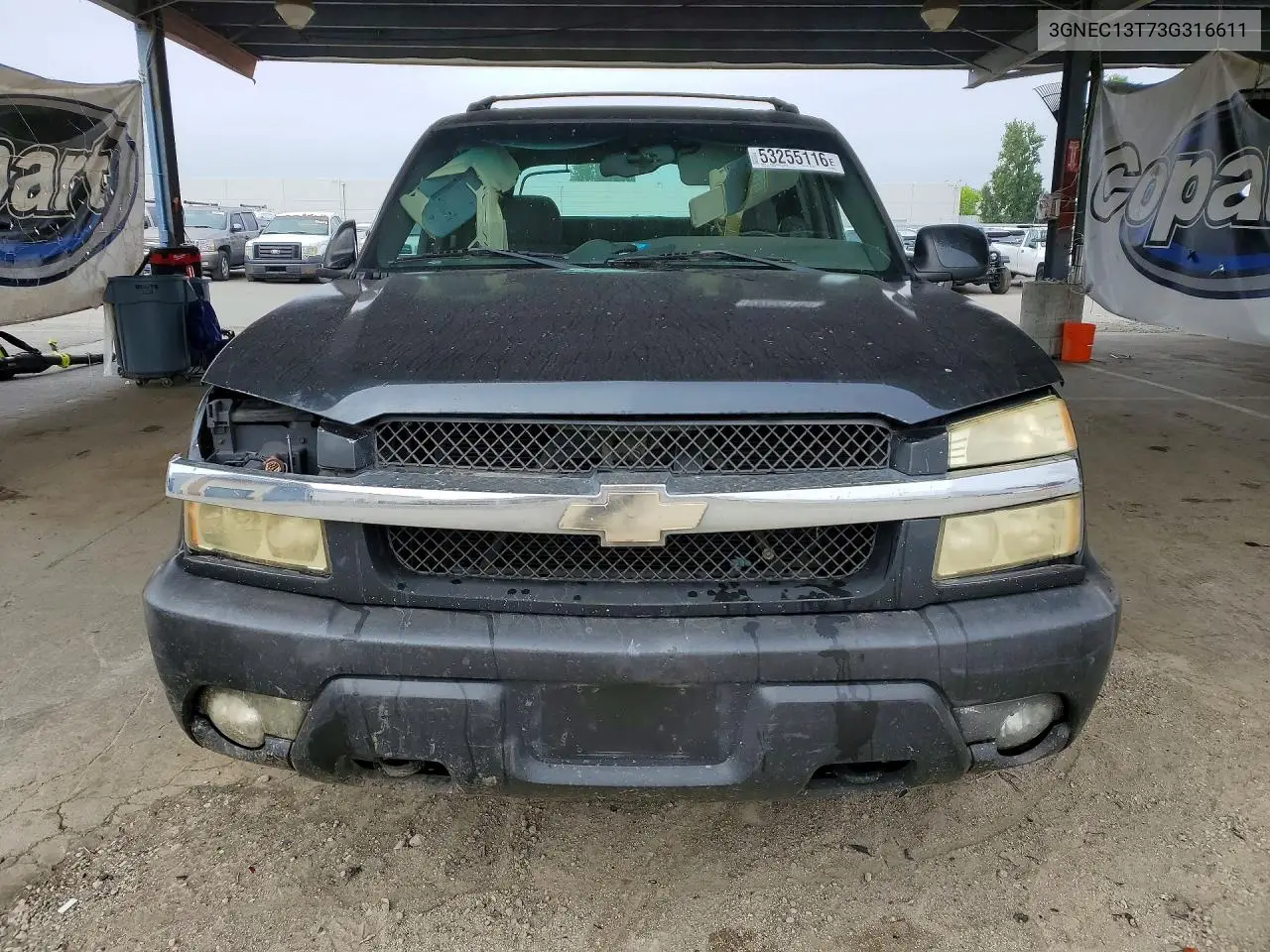 2003 Chevrolet Avalanche C1500 VIN: 3GNEC13T73G316611 Lot: 53255116