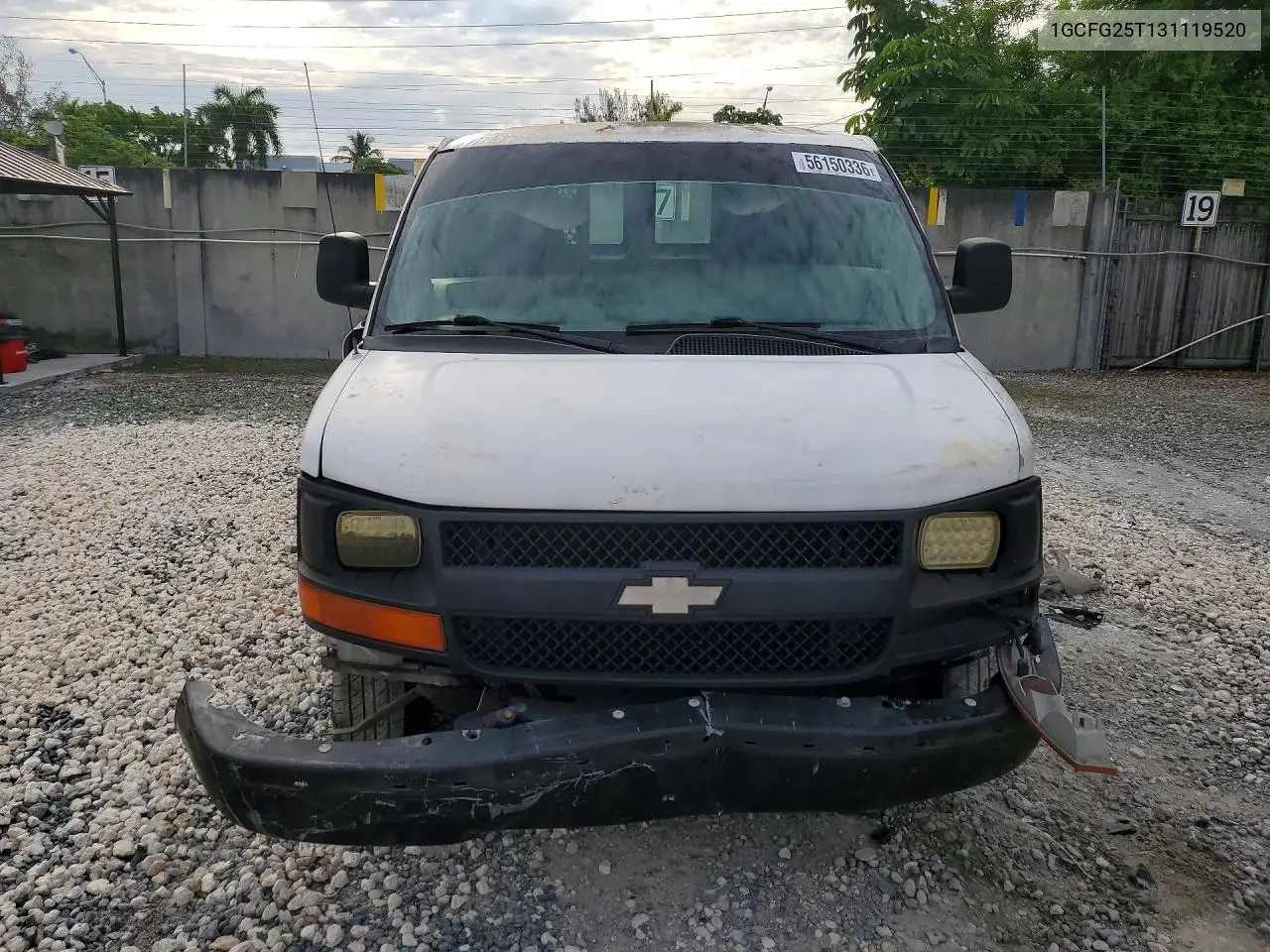 2003 Chevrolet Express G2500 VIN: 1GCFG25T131119520 Lot: 56150336