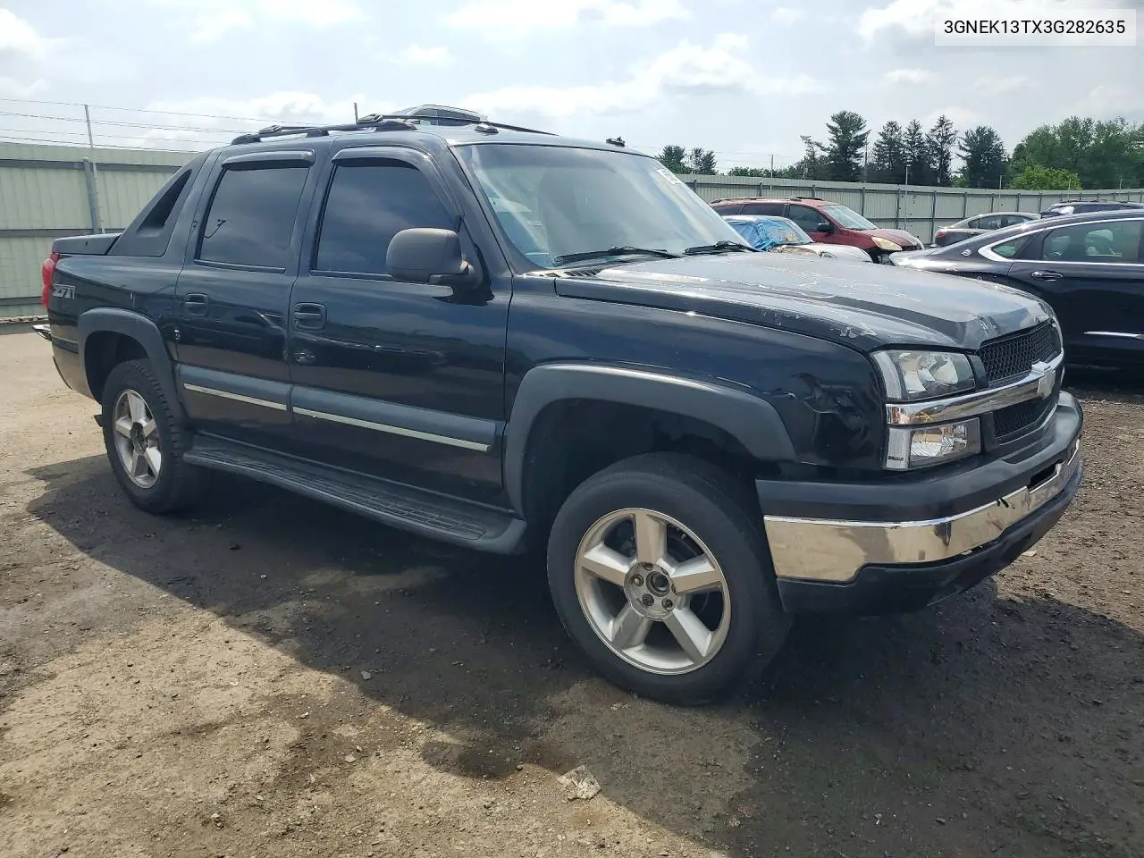 2003 Chevrolet Avalanche K1500 VIN: 3GNEK13TX3G282635 Lot: 56870896