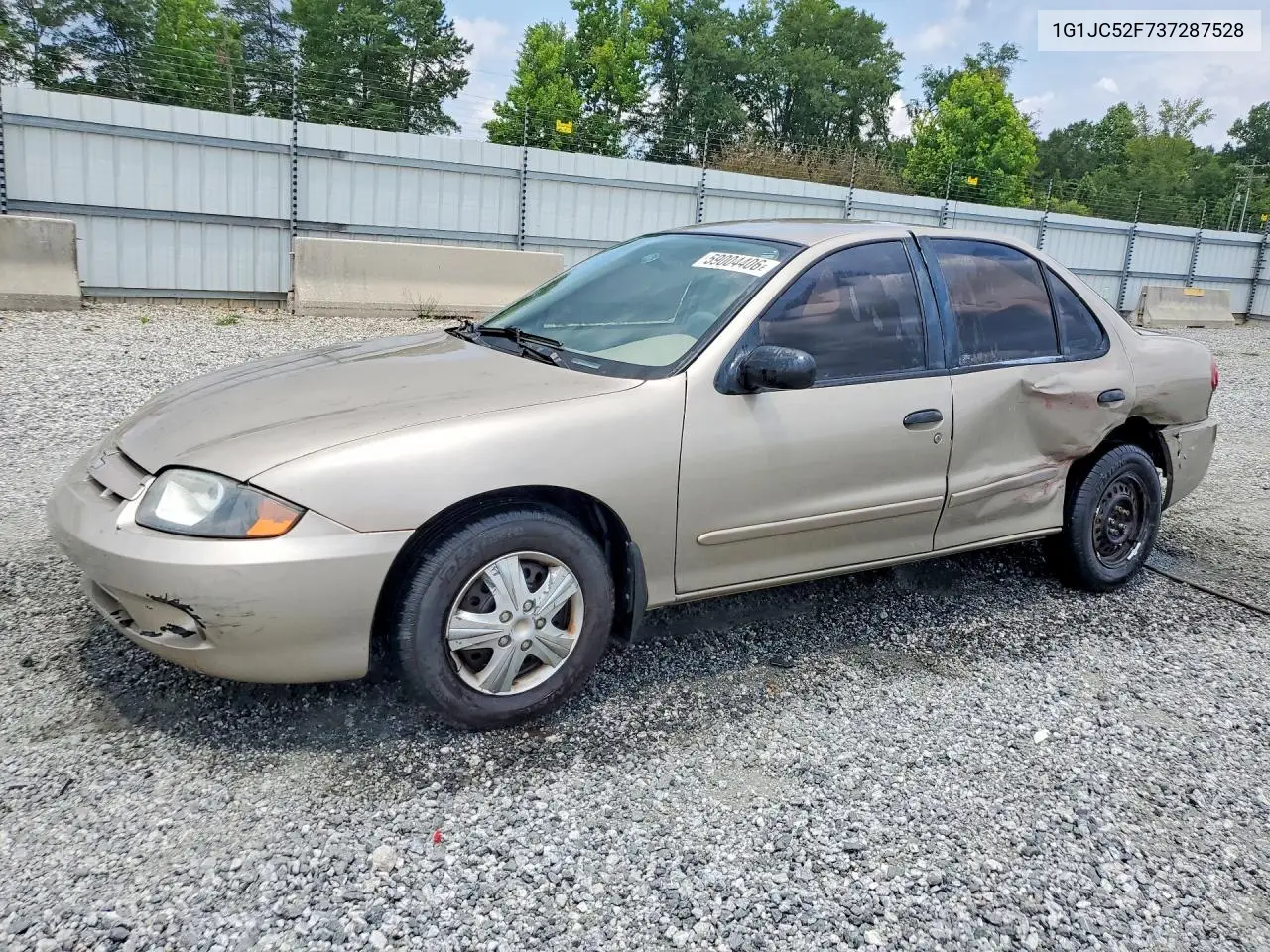 2003 Chevrolet Cavalier VIN: 1G1JC52F737287528 Lot: 59004406