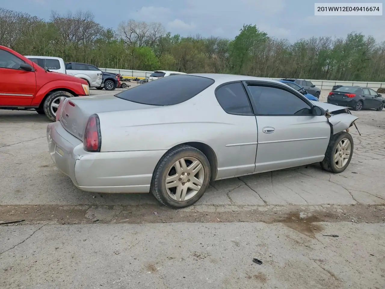 2004 Chevrolet Monte Carlo Ls VIN: 2G1WW12E049416674 Lot: 48491056