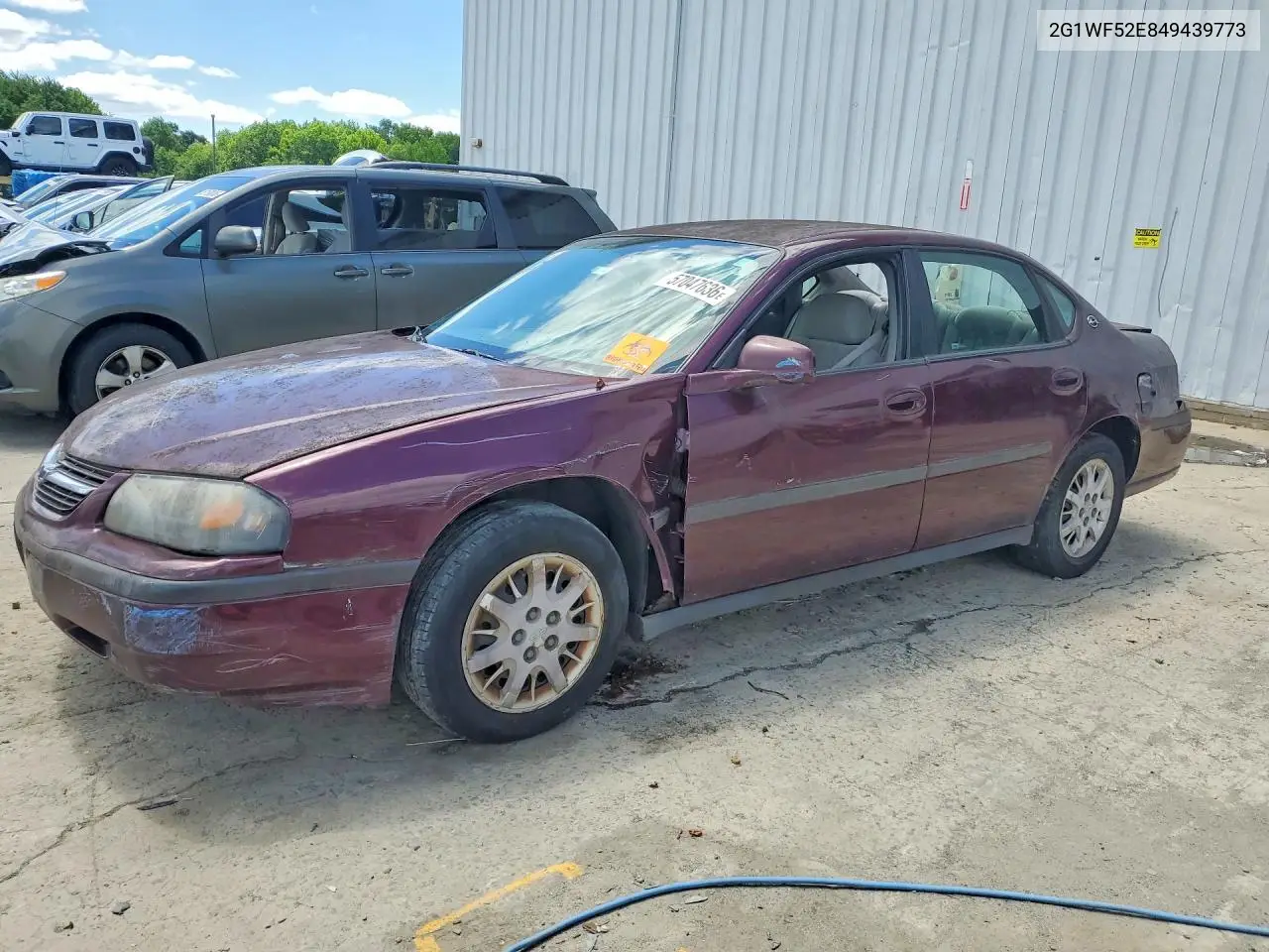 2004 Chevrolet Impala VIN: 2G1WF52E849439773 Lot: 57047636
