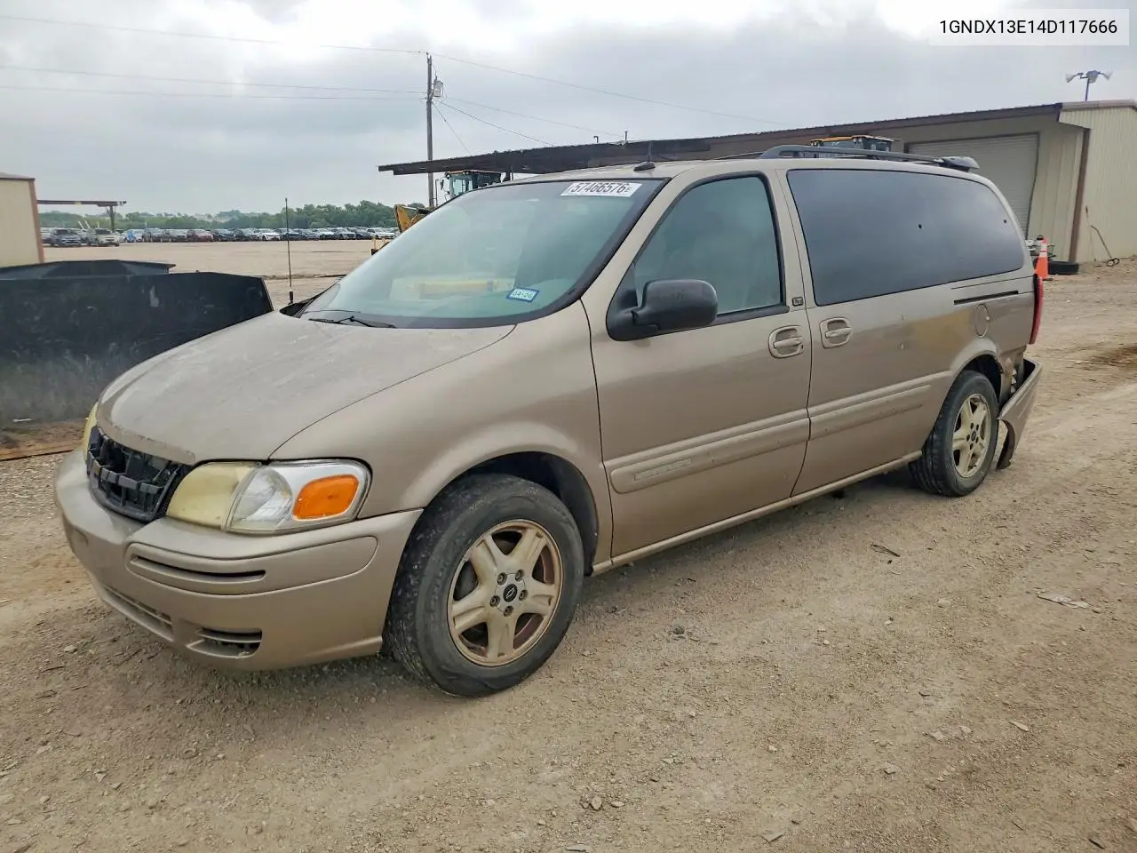 2004 Chevrolet Venture Luxury VIN: 1GNDX13E14D117666 Lot: 57466576