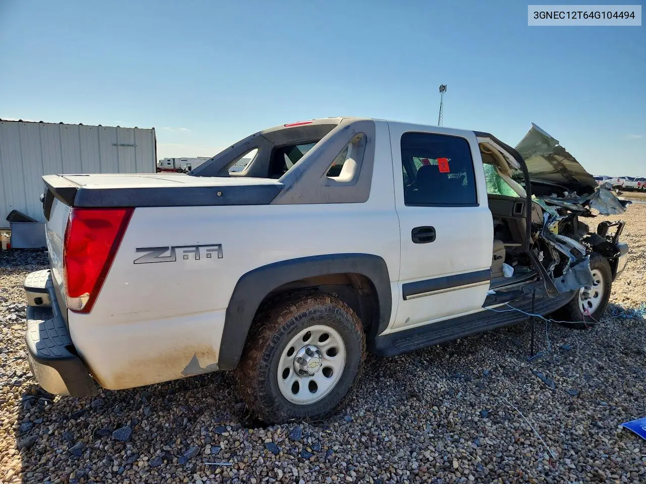 2004 Chevrolet Avalanche C1500 VIN: 3GNEC12T64G104494 Lot: 58483046
