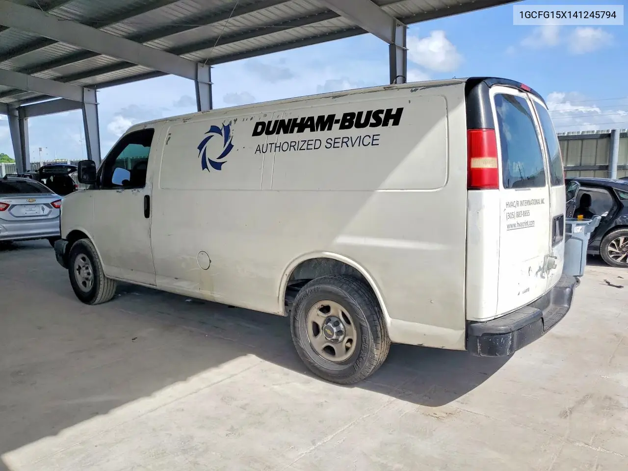 2004 Chevrolet Express G1500 VIN: 1GCFG15X141245794 Lot: 59365396
