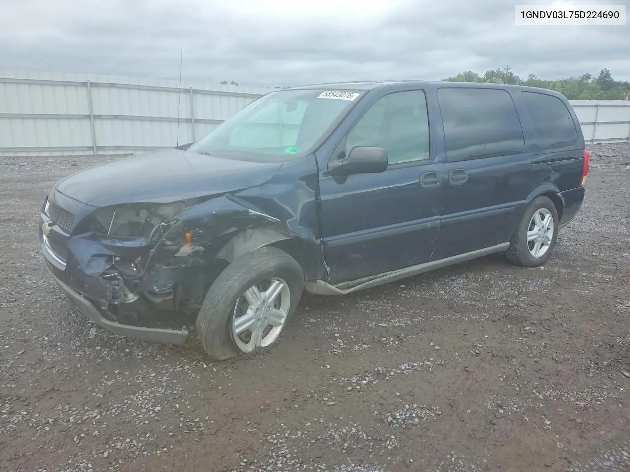 2005 Chevrolet Uplander VIN: 1GNDV03L75D224690 Lot: 58543076