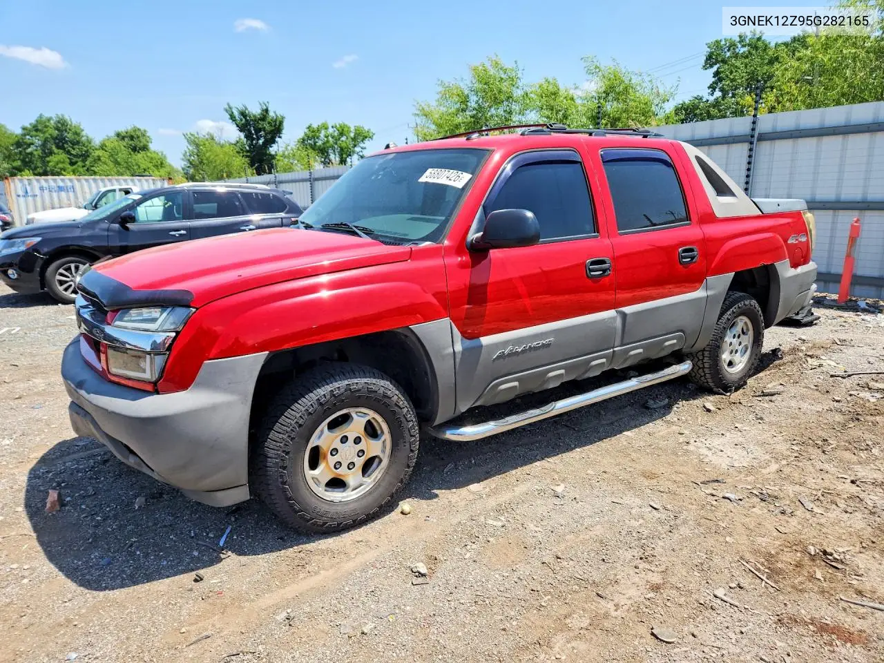 2005 Chevrolet Avalanche K1500 VIN: 3GNEK12Z95G282165 Lot: 58807426
