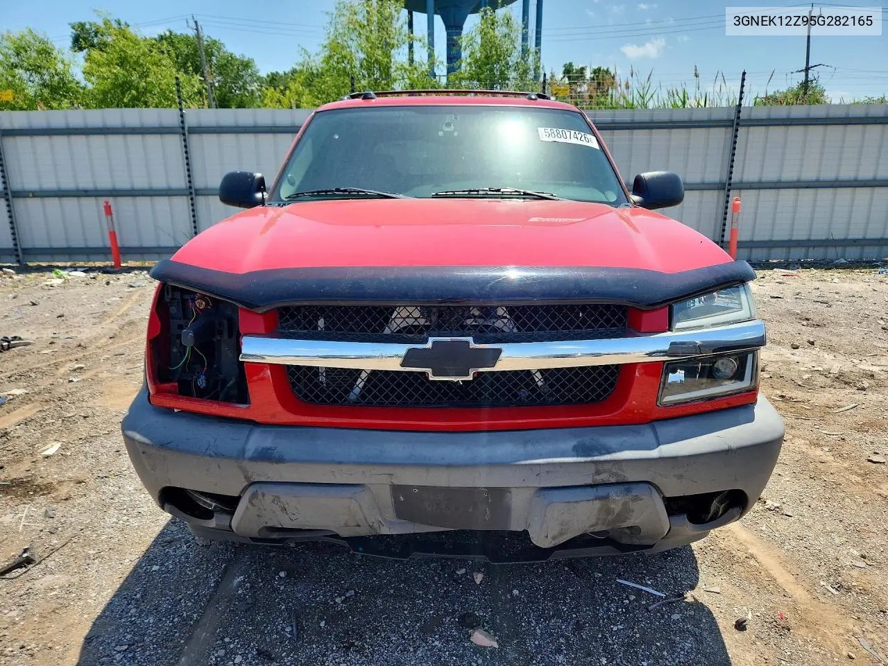 2005 Chevrolet Avalanche K1500 VIN: 3GNEK12Z95G282165 Lot: 58807426
