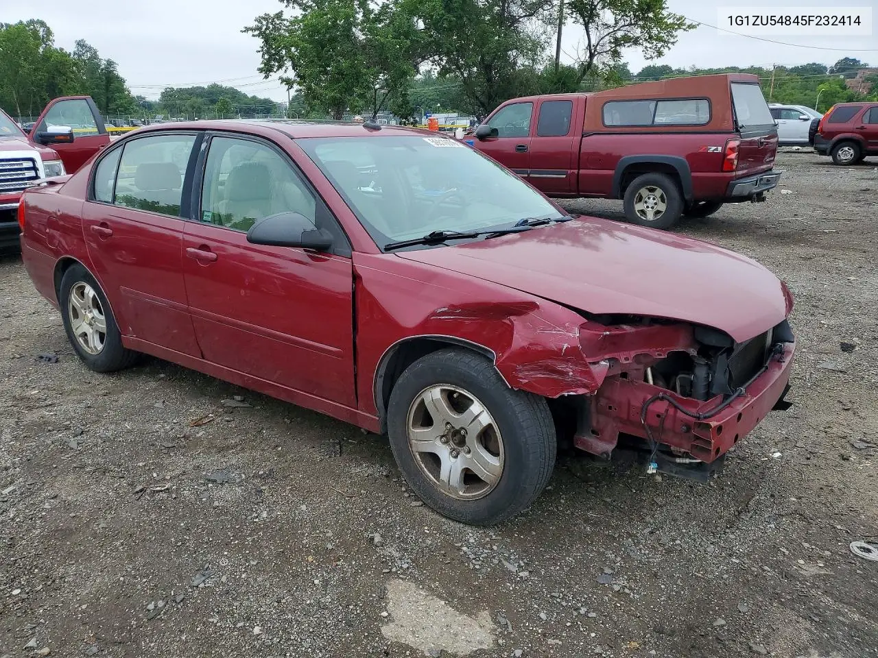 2005 Chevrolet Malibu Lt VIN: 1G1ZU54845F232414 Lot: 59819976