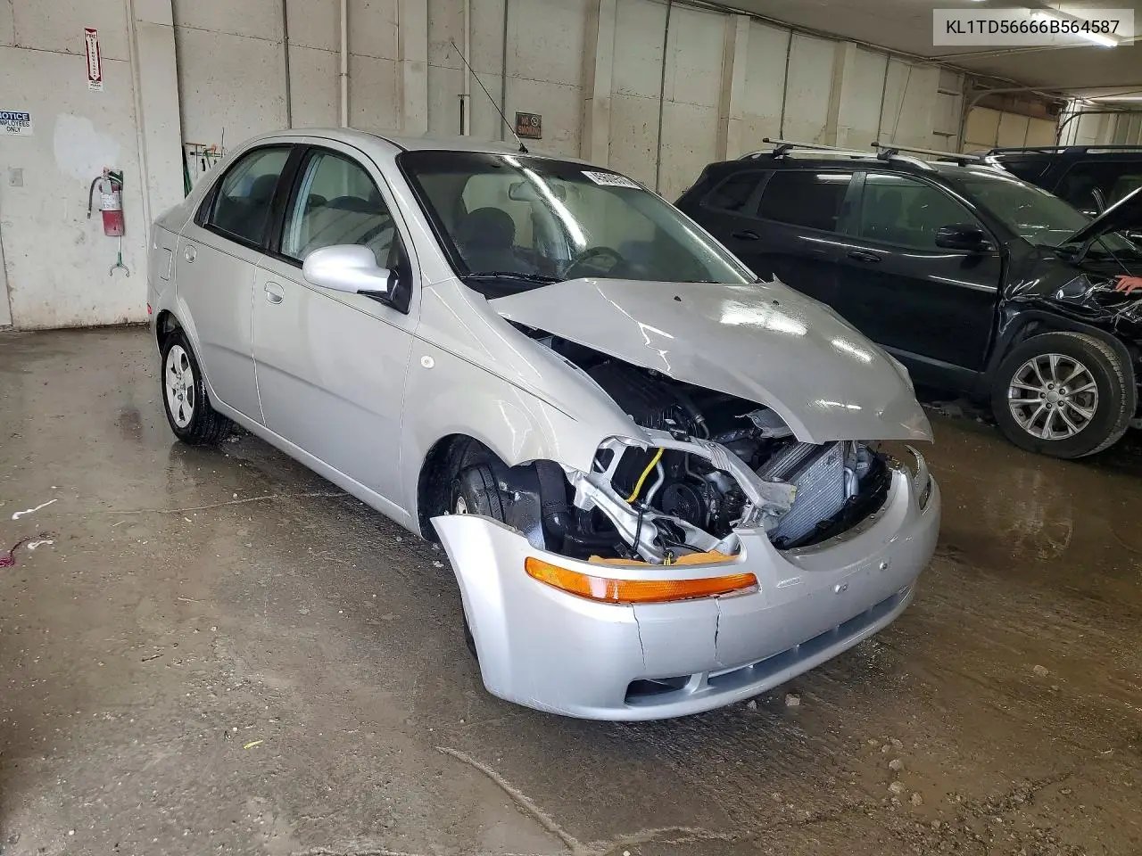 2006 Chevrolet Aveo Base VIN: KL1TD56666B564587 Lot: 45609516