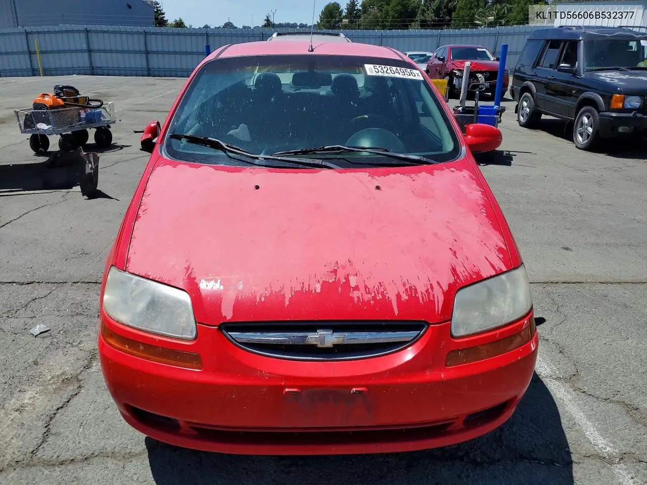 2006 Chevrolet Aveo Base VIN: KL1TD56606B532377 Lot: 53264956