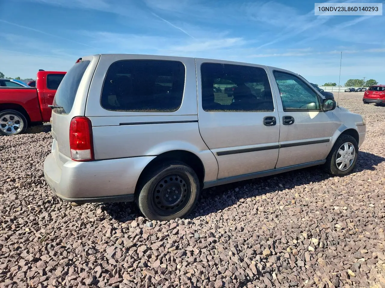 2006 Chevrolet Uplander Ls VIN: 1GNDV23L86D140293 Lot: 53323716