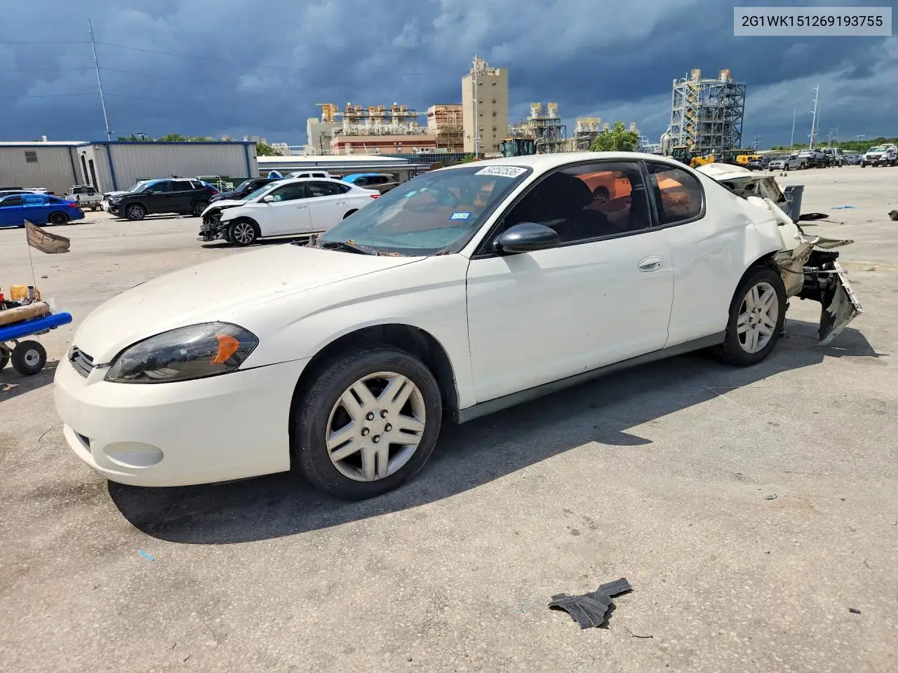 2006 Chevrolet Monte Carlo Lt VIN: 2G1WK151269193755 Lot: 54252536