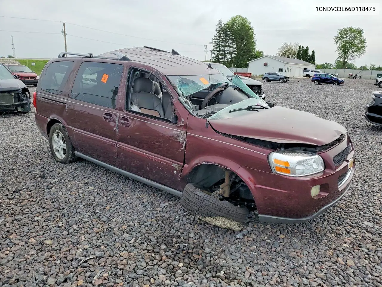 2006 Chevrolet Uplander Lt VIN: 1GNDV33L66D118475 Lot: 54758896