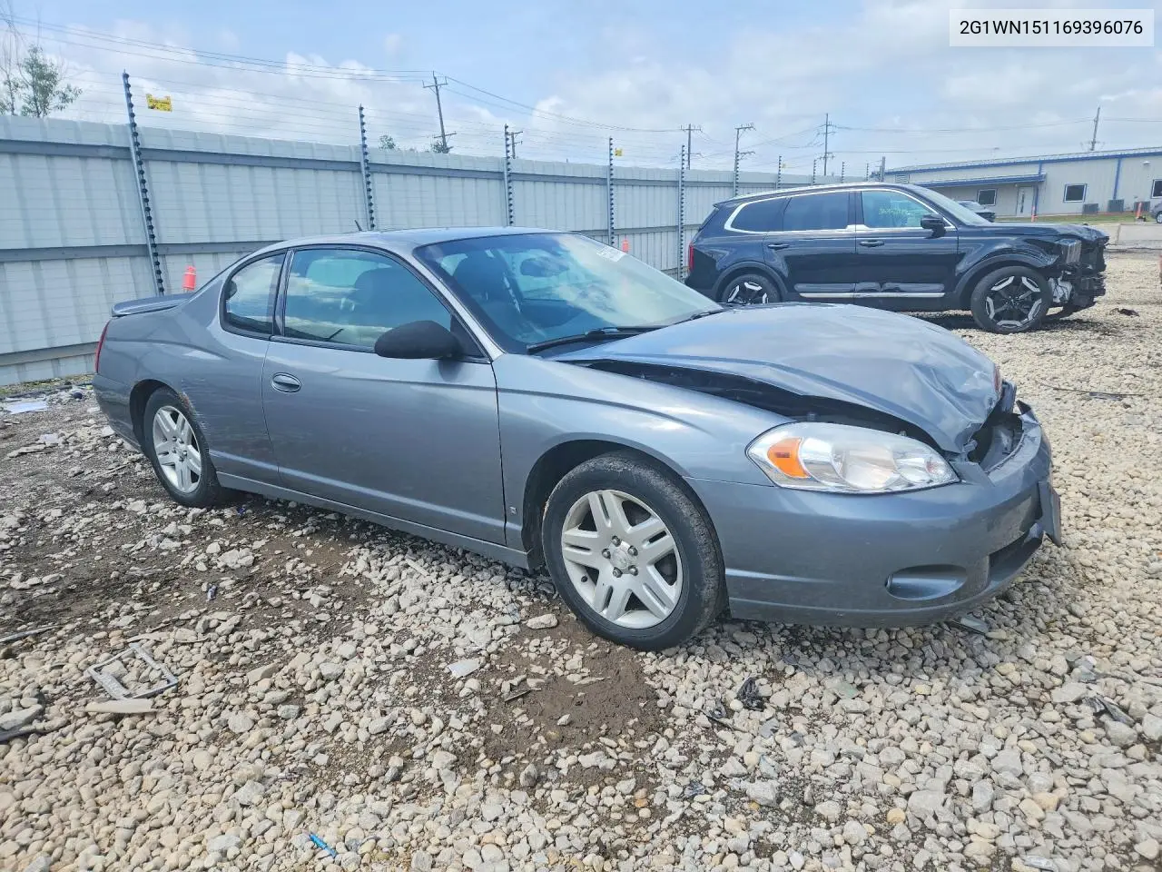 2006 Chevrolet Monte Carlo Ltz VIN: 2G1WN151169396076 Lot: 55730656