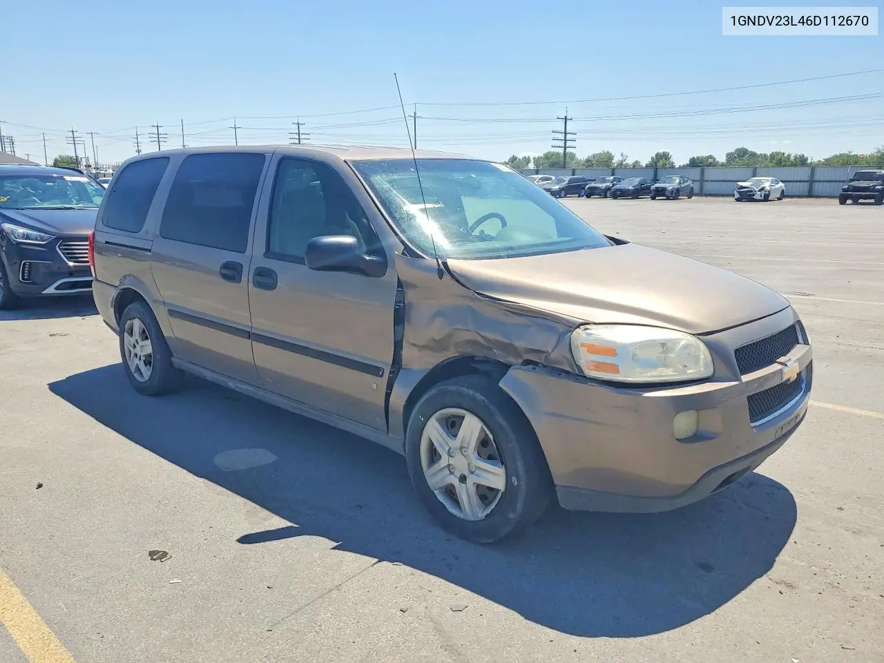 2006 Chevrolet Uplander Ls VIN: 1GNDV23L46D112670 Lot: 58022826