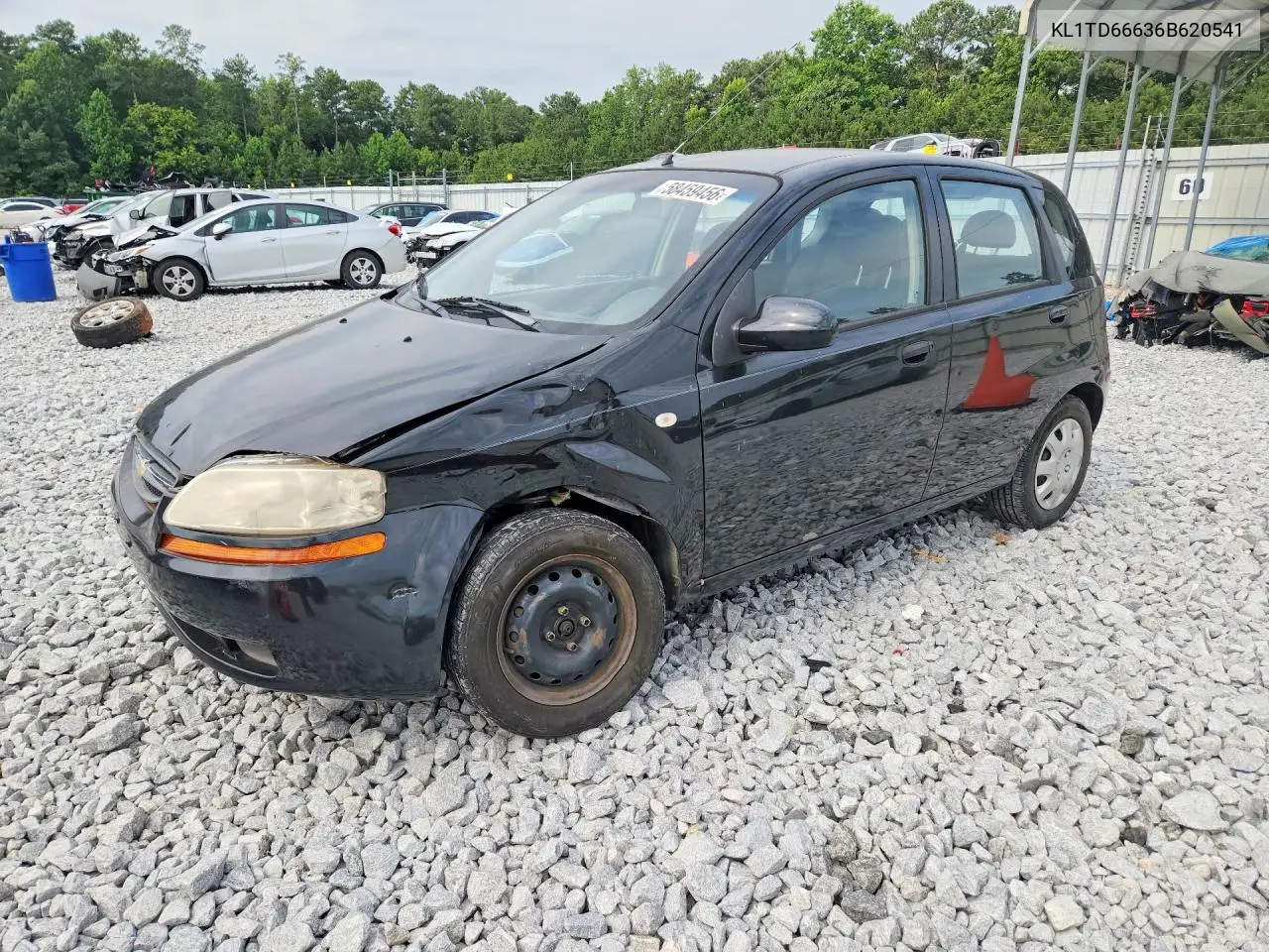 2006 Chevrolet Aveo Base VIN: KL1TD66636B620541 Lot: 58459456