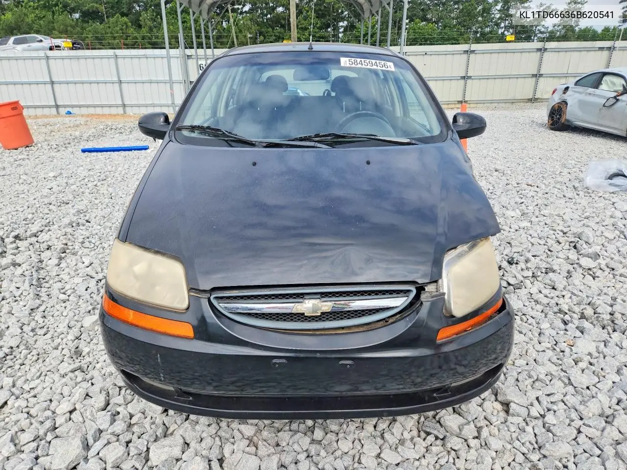2006 Chevrolet Aveo Base VIN: KL1TD66636B620541 Lot: 58459456