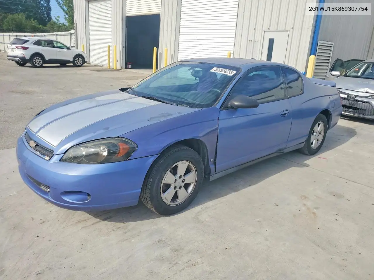 2006 Chevrolet Monte Carlo Ls VIN: 2G1WJ15K869307754 Lot: 59266626