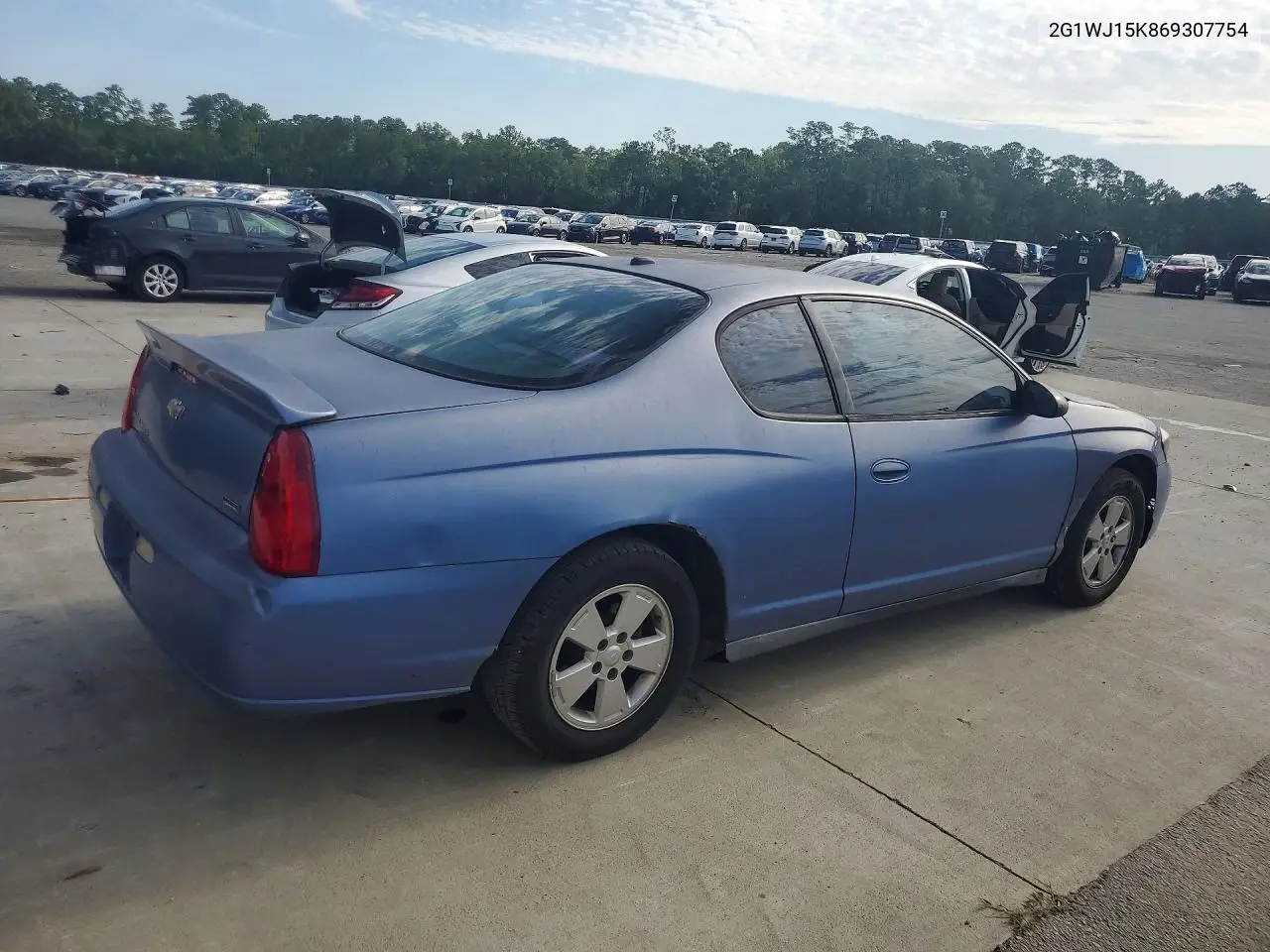 2006 Chevrolet Monte Carlo Ls VIN: 2G1WJ15K869307754 Lot: 59266626