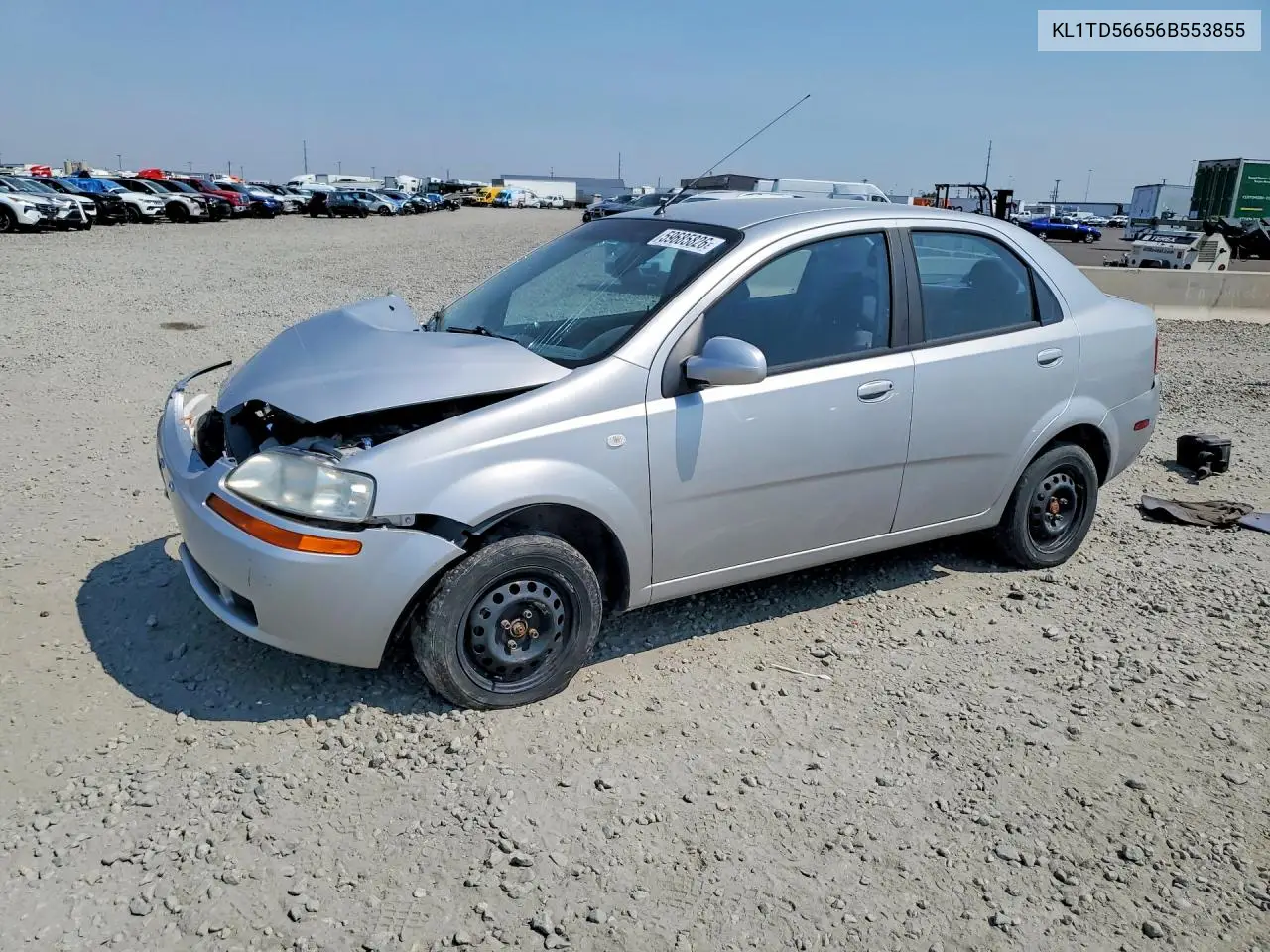 2006 Chevrolet Aveo Base VIN: KL1TD56656B553855 Lot: 59685826