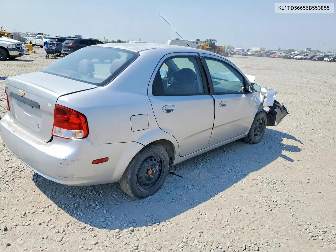 2006 Chevrolet Aveo Base VIN: KL1TD56656B553855 Lot: 59685826