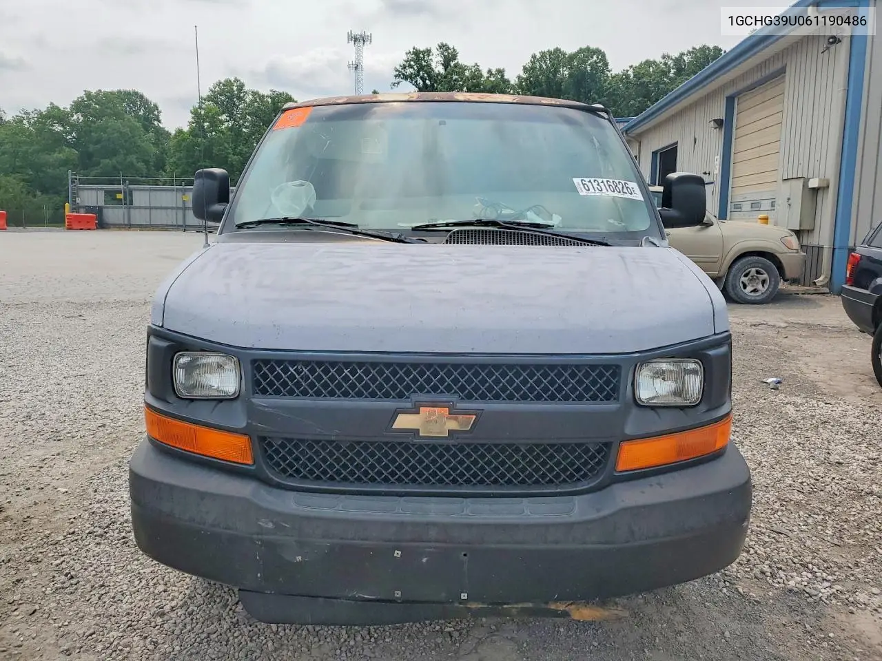 2006 Chevrolet Express G3500 VIN: 1GCHG39U061190486 Lot: 61316826