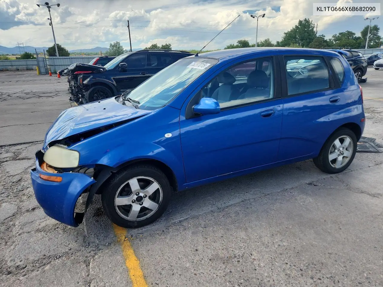 2006 Chevrolet Aveo Lt VIN: KL1TG666X6B682090 Lot: 76297015