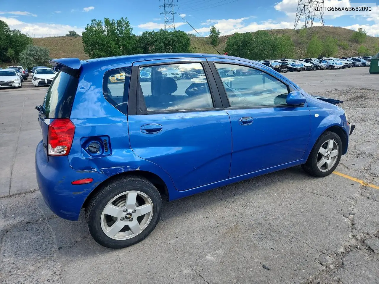 2006 Chevrolet Aveo Lt VIN: KL1TG666X6B682090 Lot: 76297015