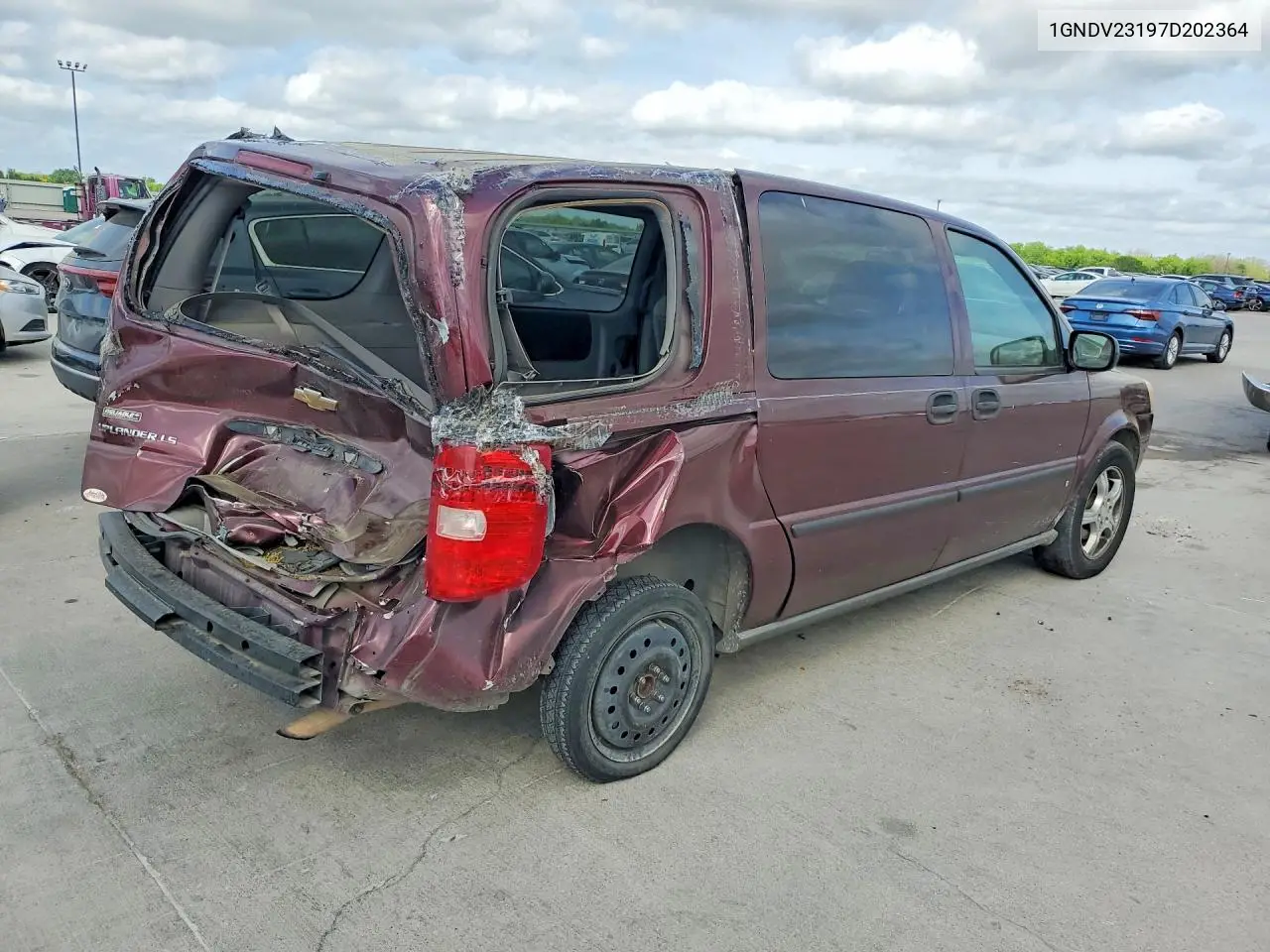 2007 Chevrolet Uplander Ls VIN: 1GNDV23197D202364 Lot: 48296616