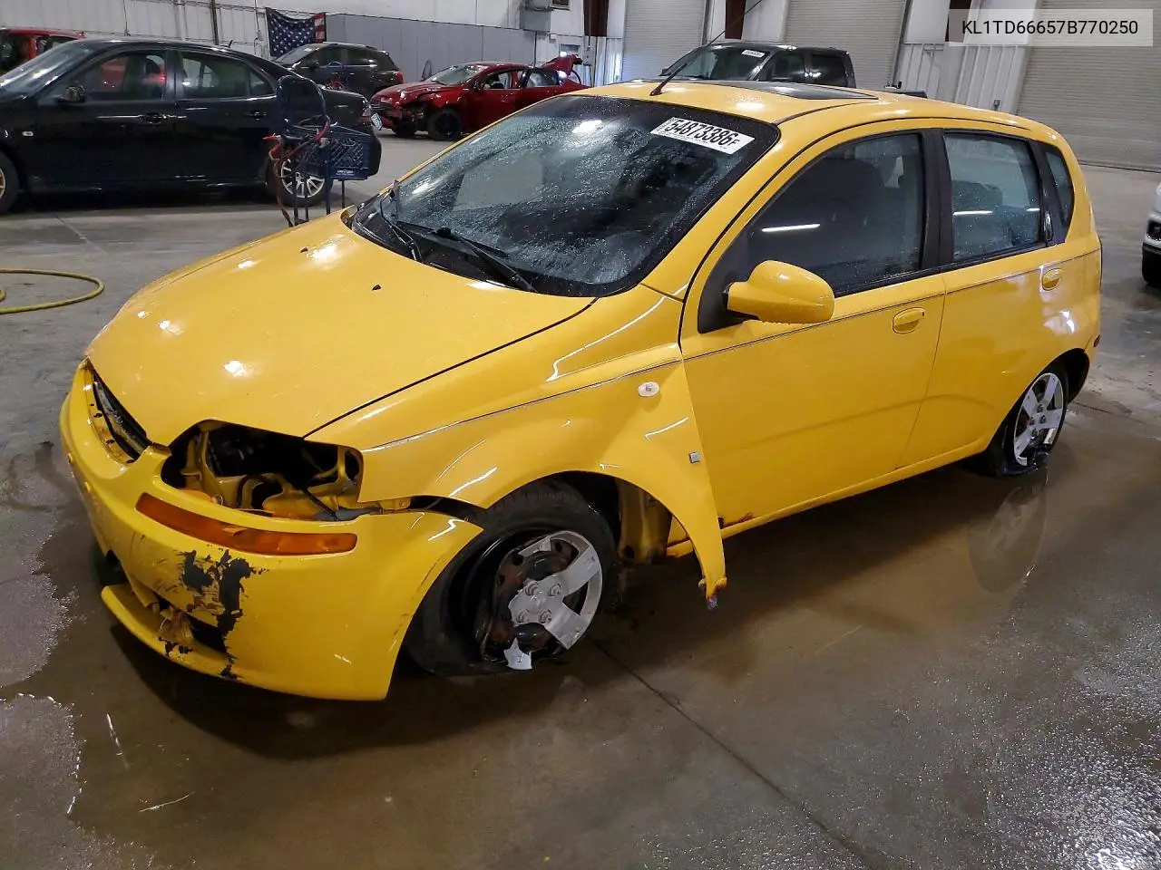2007 Chevrolet Aveo Base VIN: KL1TD66657B770250 Lot: 54873386