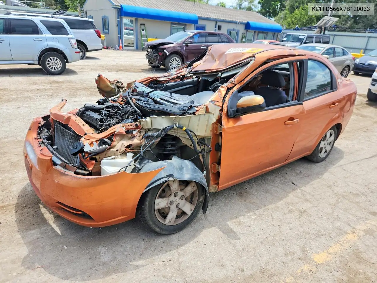 2007 Chevrolet Aveo Base VIN: KL1TD566X7B120033 Lot: 57231706