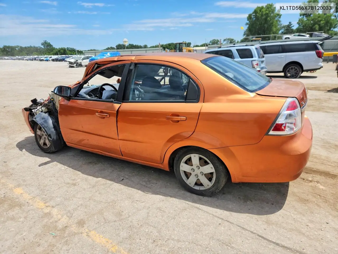 2007 Chevrolet Aveo Base VIN: KL1TD566X7B120033 Lot: 57231706